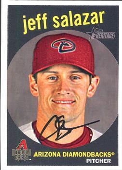 #431 Jeff Salazar - Arizona Diamondbacks - 2008 Topps Heritage Baseball