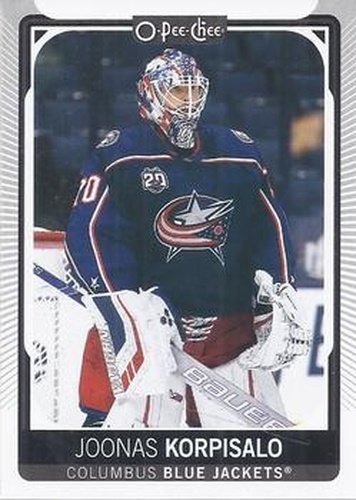 #431 Joonas Korpisalo - Columbus Blue Jackets - 2021-22 O-Pee-Chee Hockey