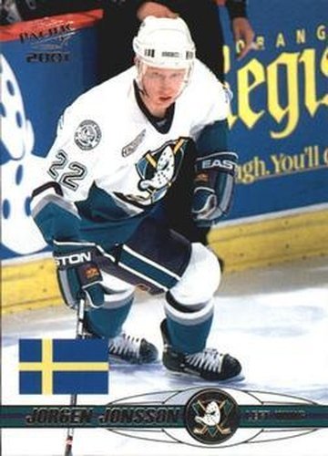#431 Jorgen Jonsson - Anaheim Mighty Ducks - 2000-01 Pacific Hockey
