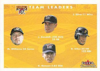 #431 Jason Kendall / Brian Giles / Kris Benson / Mike Williams - Pittsburgh Pirates - 2001 Fleer Tradition Baseball