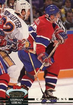 #431 Stephan Lebeau - Montreal Canadiens - 1992-93 Stadium Club Hockey