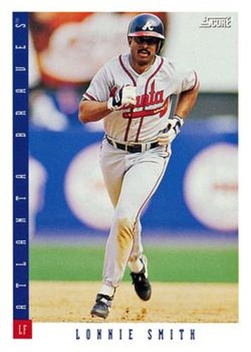 #431 Lonnie Smith - Atlanta Braves - 1993 Score Baseball