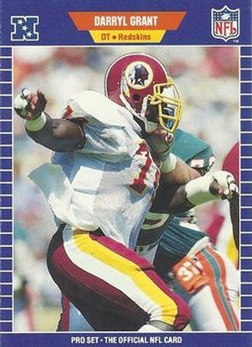 #431 Darryl Grant - Washington Redskins - 1989 Pro Set Football