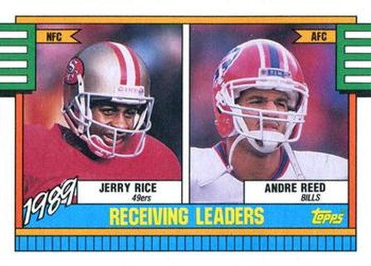 #431 Jerry Rice / Andre Reed - San Francisco 49ers / Buffalo Bills - 1990 Topps Football