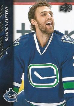 #431 Brandon Sutter - Vancouver Canucks - 2015-16 Upper Deck Hockey