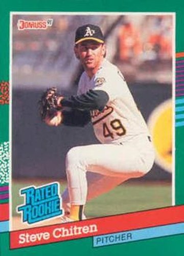 #431 Steve Chitren - Oakland Athletics - 1991 Donruss Baseball