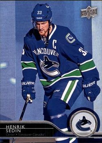 #431 Henrik Sedin - Vancouver Canucks - 2014-15 Upper Deck Hockey
