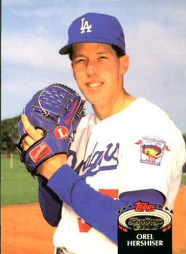 #431 Orel Hershiser - Los Angeles Dodgers - 1992 Stadium Club Baseball