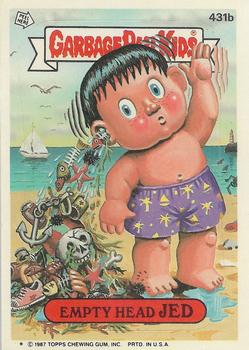 #431b Empty Head Jed - 1987 Topps Garbage Pail Kids Series 11