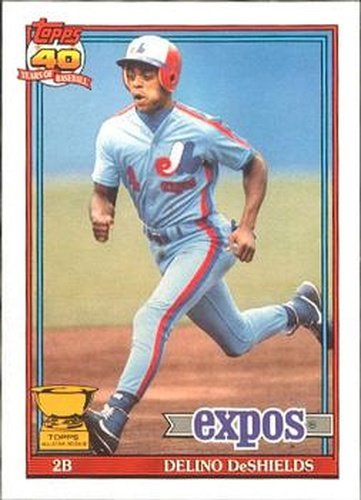 #432 Delino DeShields - Montreal Expos - 1991 O-Pee-Chee Baseball