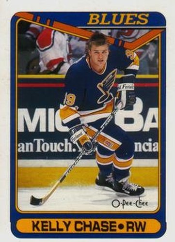 #432 Kelly Chase - St. Louis Blues - 1990-91 O-Pee-Chee Hockey