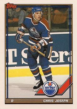 #432 Chris Joseph - Edmonton Oilers - 1991-92 Topps Hockey