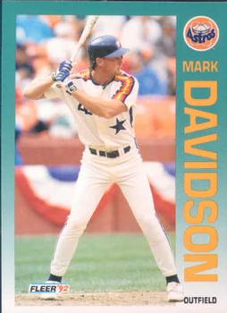 #432 Mark Davidson - Houston Astros - 1992 Fleer Baseball