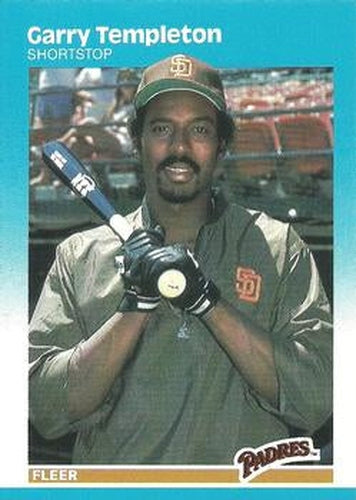 #432 Garry Templeton - San Diego Padres - 1987 Fleer Baseball