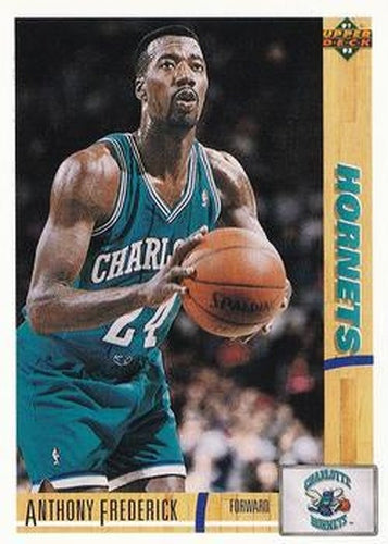 #432 Anthony Frederick - Charlotte Hornets - 1991-92 Upper Deck Basketball