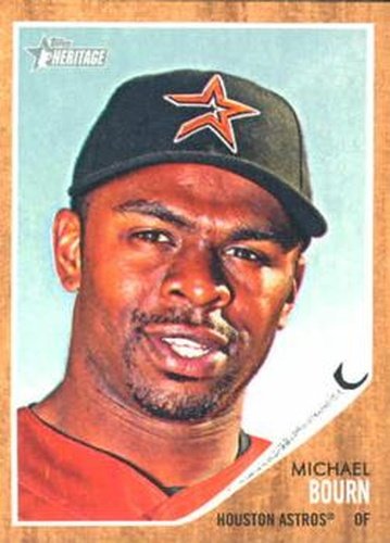 #432 Michael Bourn - Houston Astros - 2011 Topps Heritage Baseball