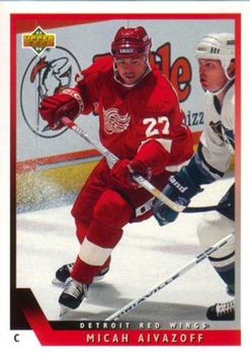 #432 Micah Aivazoff - Detroit Red Wings - 1993-94 Upper Deck Hockey