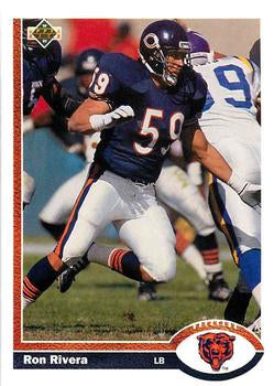#432 Ron Rivera - Chicago Bears - 1991 Upper Deck Football