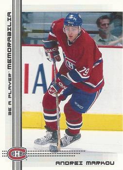 #432 Andrei Markov - Montreal Canadiens - 2000-01 Be a Player Memorabilia Hockey