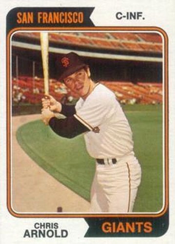 #432 Chris Arnold - San Francisco Giants - 1974 Topps Baseball