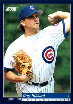 #432 Greg Hibbard - Chicago Cubs -1994 Score Baseball