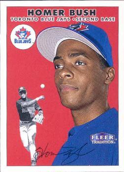 #432 Homer Bush - Toronto Blue Jays - 2000 Fleer Tradition Baseball