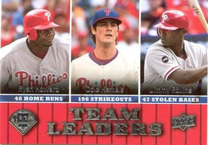 #432 Ryan Howard / Cole Hamels / Jimmy Rollins - Philadelphia Phillies - 2009 Upper Deck Baseball