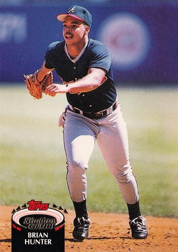 #432 Brian Hunter - Atlanta Braves - 1992 Stadium Club Baseball