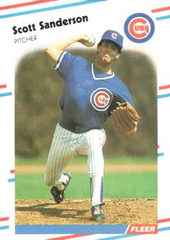 #432 Scott Sanderson - Chicago Cubs - 1988 Fleer Baseball