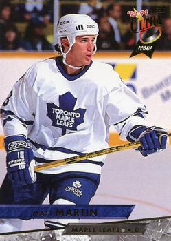 #432 Matt Martin - Toronto Maple Leafs - 1993-94 Ultra Hockey