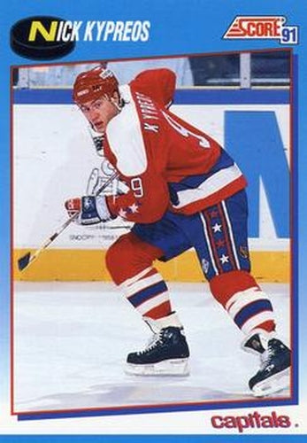 #432 Nick Kypreos - Washington Capitals - 1991-92 Score Canadian Bilingual Hockey
