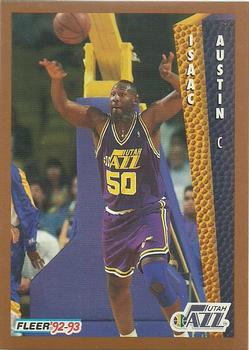 #432 Isaac Austin - Utah Jazz - 1992-93 Fleer Basketball