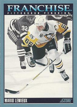 #433 Mario Lemieux - Pittsburgh Penguins - 1992-93 Score Canadian Hockey