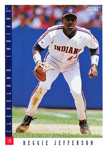 #433 Reggie Jefferson - Cleveland Indians - 1993 Score Baseball