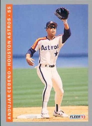 #433 Andujar Cedeno - Houston Astros - 1993 Fleer Baseball