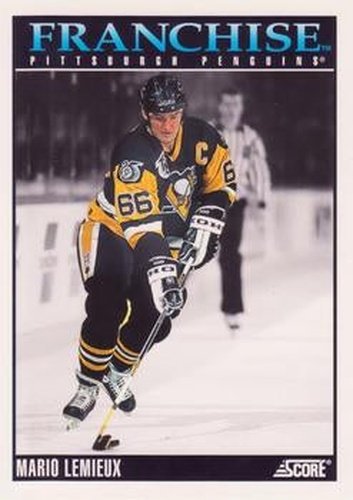 #433 Mario Lemieux - Pittsburgh Penguins - 1992-93 Score USA Hockey