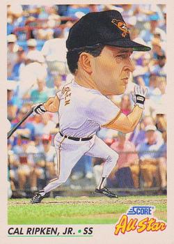 #433 Cal Ripken Jr. - Baltimore Orioles - 1992 Score Baseball