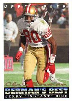 #433 Jerry Rice - San Francisco 49ers - 1993 Upper Deck Football