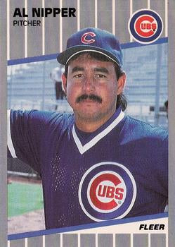 #433 Al Nipper - Chicago Cubs - 1989 Fleer Baseball