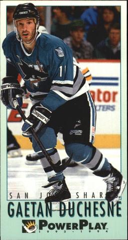 #433 Gaetan Duchesne - San Jose Sharks - 1993-94 Fleer PowerPlay Hockey