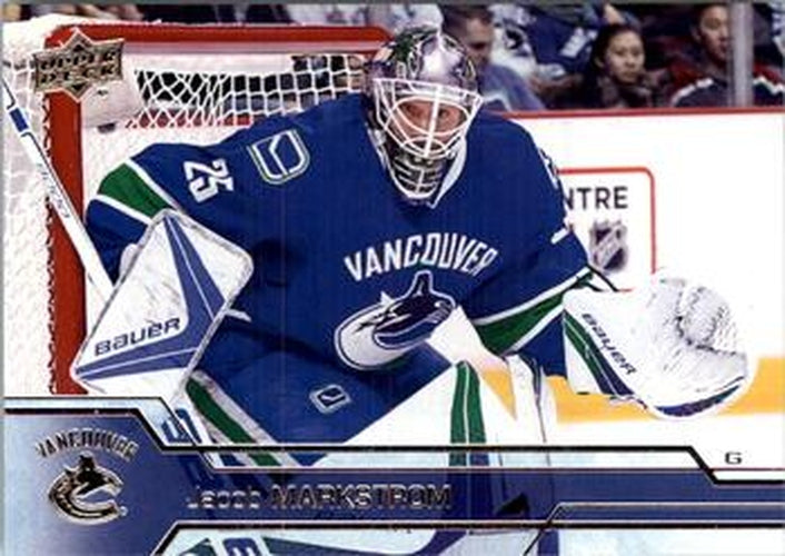 #433 Jacob Markstrom - Vancouver Canucks - 2016-17 Upper Deck Hockey