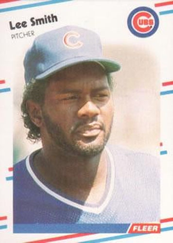 #433 Lee Smith - Chicago Cubs - 1988 Fleer Baseball