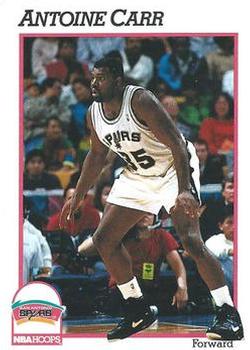 #433 Antoine Carr - San Antonio Spurs - 1991-92 Hoops Basketball