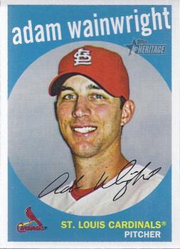 #433 Adam Wainwright - St. Louis Cardinals - 2008 Topps Heritage Baseball