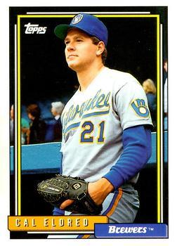 #433 Cal Eldred - Milwaukee Brewers - 1992 Topps Baseball