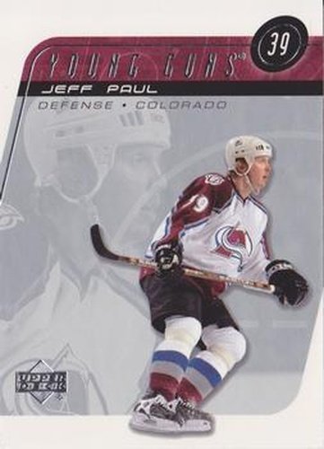 #433 Jeff Paul - Colorado Avalanche - 2002-03 Upper Deck Hockey
