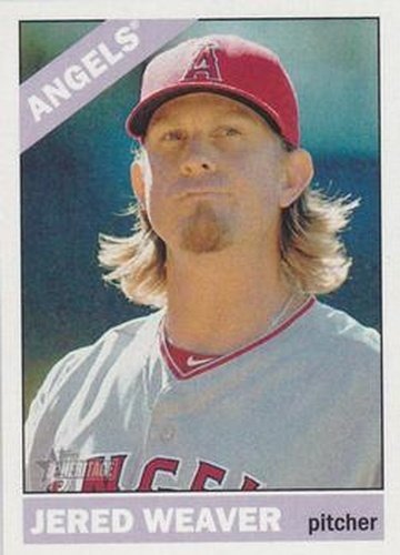 #433 Jered Weaver - Los Angeles Angels - 2015 Topps Heritage Baseball