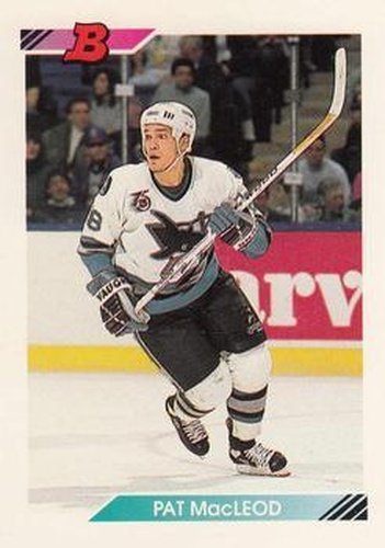 #433 Pat MacLeod - San Jose Sharks - 1992-93 Bowman Hockey