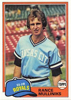 #433 Rance Mulliniks - Kansas City Royals - 1981 Topps Baseball