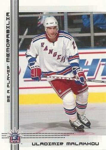 #433 Vladimir Malakhov - New York Rangers - 2000-01 Be a Player Memorabilia Hockey